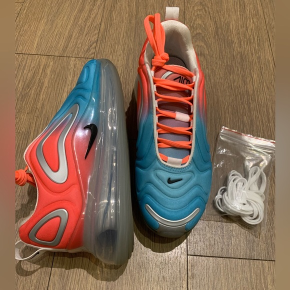 ๐ฅ Nike Air Max 720 Running Shoes, Pink Sea Blue Lava Glow Ombre, Women Size 6.5 - Picture 14 of 16